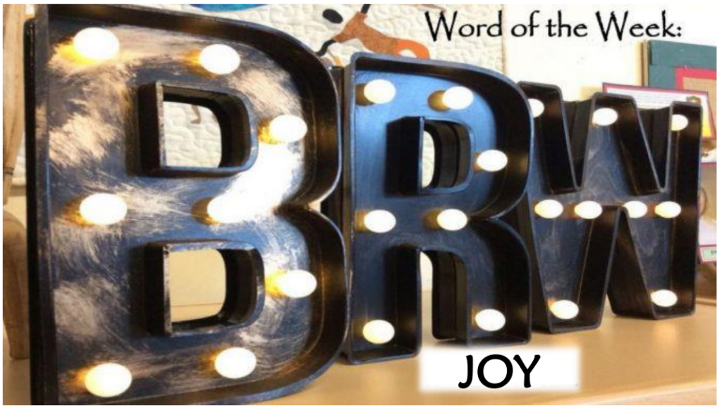 Word of the Week - Joy