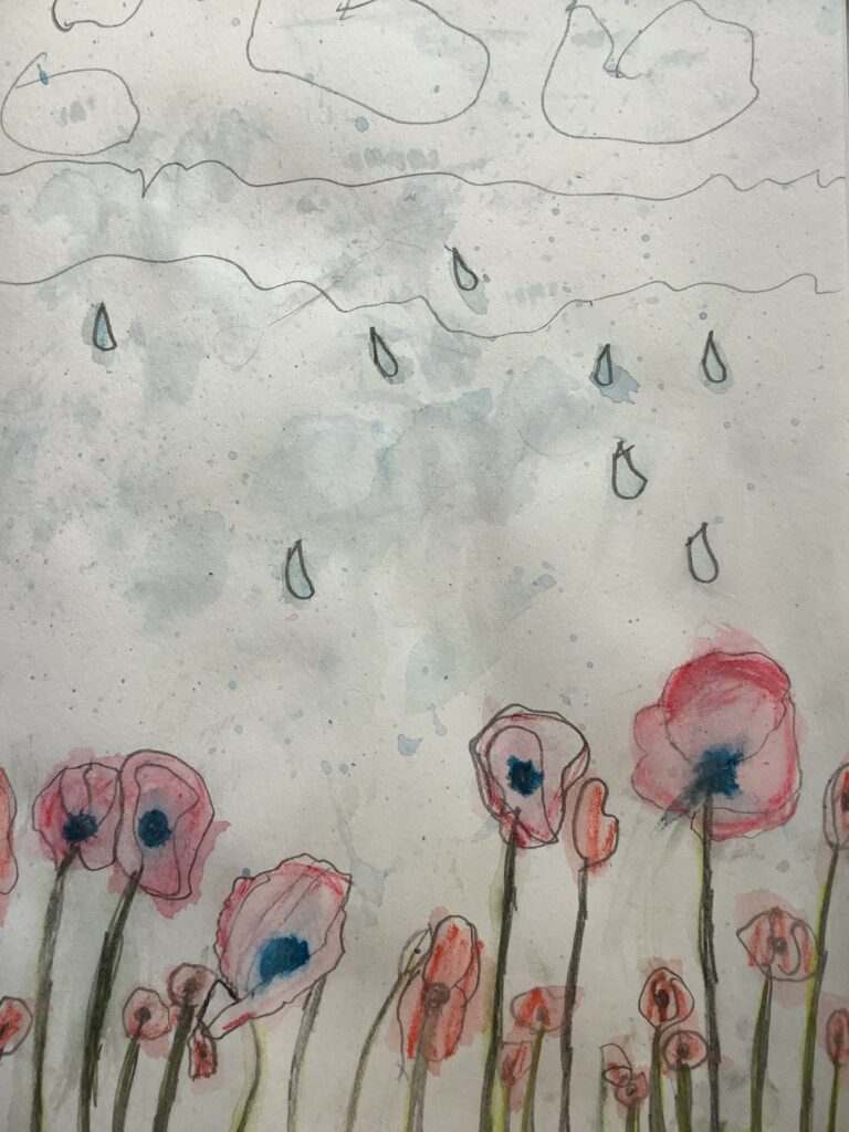 Poppy Art in Year 3