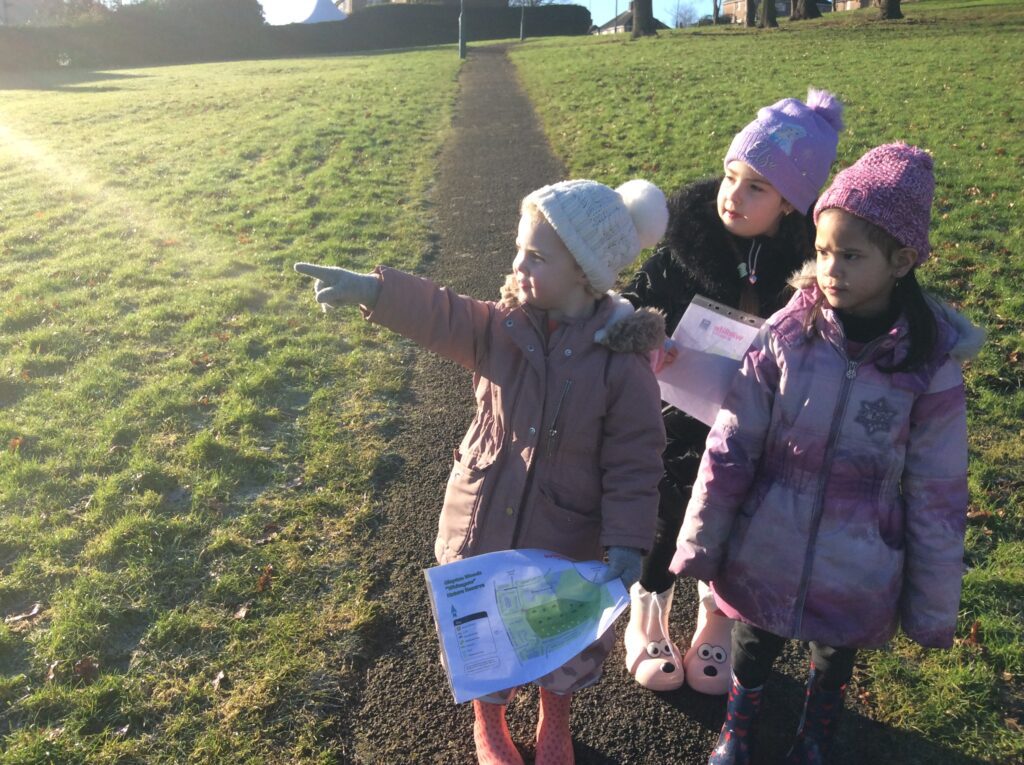 Finding our way to Forest School.